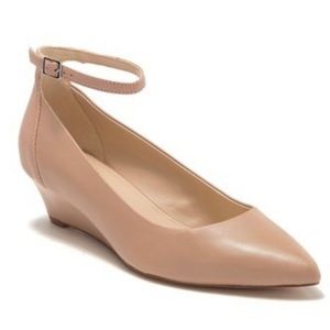 Nine West Eans Worth Leather Wedge Pump